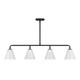 Blair Four Light Linear Chandelier (1-4014-4-89)
