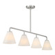Blair Four Light Linear Chandelier (1-4014-4-SN)