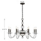 Aragon Eight Light Chandelier (1-4278-8-15)