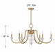 Bergdorf Six Light Chandelier (1-5802-6-322)