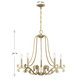 Lombard Five Light Chandelier (1-6096-5-127)