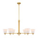 Savoy House - 1-7266-6-322 - Six Light Chandelier - Kohlman - Warm Brass