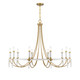 Savoy House - 1-7712-10-195 - Ten Light Chandelier - Mayfair - Warm Brass and Chrome