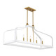 Sheffield Five Light Linear Chandelier (1-7804-5-142)