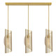 Savoy House - 1-8031-3-322 - Three Light Linear Chandelier - Hillbourne - Warm Brass