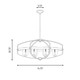 Kirkland Six Light Linear Chandelier (1-8042-6-79)