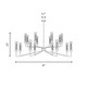 Baker 16 Light Chandelier (1-8862-16-89)