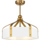 Savoy House - 26-FD-7806-142 - LED Fan D'Lier - Sheffield - White with Warm Brass Accents