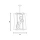 Darien Four Light Pendant (3-1018-4-322)