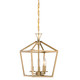 Savoy House - 3-420-3-322 - Three Light Pendant - Townsend - Warm Brass