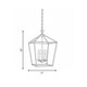 Townsend Four Light Pendant (3-421-4-89)