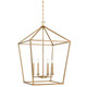 Savoy House - 3-422-6-322 - Six Light Pendant - Townsend - Warm Brass