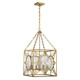 Savoy House - 3-5063-4-322 - Four Light Pendant - Balfour - Warm Brass