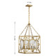 Balfour Four Light Pendant (3-5063-4-322)