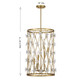 Bailey Six Light Pendant (3-8412-6-322)