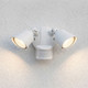 LED Motion Sensored Double Flood Light (4-FLOOD-MS-A2-3000K-WH)