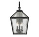 Woodstock Three Light Wall Lantern (5-101-BK)
