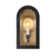Savoy House - 5-410-331 - One Light Outdoor Wall Lantern - Grotto - Matte Black with Vintage Gold