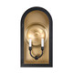Savoy House - 5-412-331 - Two Light Outdoor Wall Lantern - Grotto - Matte Black w/Vintage Gold
