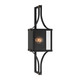 Savoy House - 5-472-144 - One Light Outdoor Wall Lantern - Raeburn - Matte Black and Weathered Brushed Brass