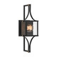 Savoy House - 5-473-144 - One Light Outdoor Wall Lantern - Raeburn - Matte Black and Weathered Brushed Brass