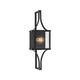 Savoy House - 5-474-144 - One Light Outdoor Wall Lantern - Raeburn - Matte Black/Weathered Brushed Brass