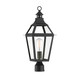 Savoy House - 5-724-153 - One Light Post Lantern - Jackson - Black w/Gold Highlights