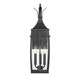 Montpelier Three Light Outdoor Wall Lantern (5-765-BK)