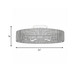 Ashe Five Light Semi Flush Mount (6-1682-5-320)