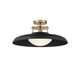 Savoy House - 6-1685-1-143 - One Light Semi-Flush Mount - Gavin - Matte Black w/Warm Brass