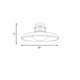 Gavin One Light Semi-Flush Mount (6-1685-1-143)