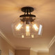 Octave Three Light Semi-Flush Mount (6-4035-3-BK)
