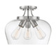 Octave Three Light Semi-Flush Mount (6-4035-3-SN)