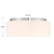 Edgemont Four Light Flush Mount (6-4187-4-11)