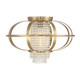 Savoy House - 6-5218-1-322 - One Light Flush Mount - Idlewild - Warm Brass