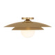 Savoy House - 6-5564-1-322 - One Light Semi-Flush Mount - Sherrer - Warm Brass