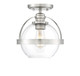 Pendleton One Light Semi-Flush Mount (6-7200-1-SN)