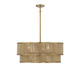 Savoy House - 7-1774-6-320 - Six Light Pendant - Ashburn - Warm Brass/Rope