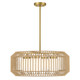 Savoy House - 7-2041-4-322 - Four Light Pendant - Pastis - Warm Brass