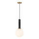 Savoy House - 7-2902-1-263 - One Light Pendant - Callaway - Black Marble with Warm Brass