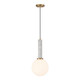 Savoy House - 7-2902-1-264 - One Light Pendant - Callaway - White Marble w/Warm Brass