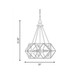 Tartan Four Light Pendant (7-9008-4-28)