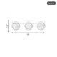 Darien Three Light Bathroom Vanity (8-1017-3-322)
