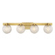 Savoy House - 8-1017-4-322 - Four Light Bathroom Vanity - Darien - Warm Brass
