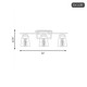 Calhoun Three Light Bath Bar (8-1020-3-322)