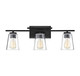 Savoy House - 8-1020-3-BK - Three Light Bath Bar - Calhoun - Black