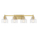 Savoy House - 8-1030-4-322 - Four Light Bathroom Vanity - Dover - Warm Brass