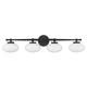 Barrow Four Light Bathroom Vanity (8-1050-4-BK)