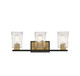 Savoy House - 8-1720-3-143 - Three Light Bathroom Vanity - Sidney - Matte Black w/Warm Brass