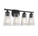 Chantilly Four Light Bathroom Vanity (8-1745-4-BK) Chantilly Four Light Bathroom Vanity (8-1745-4-BK)